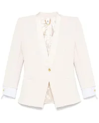 Elisabetta Franchi Krepp-Blazer Nude