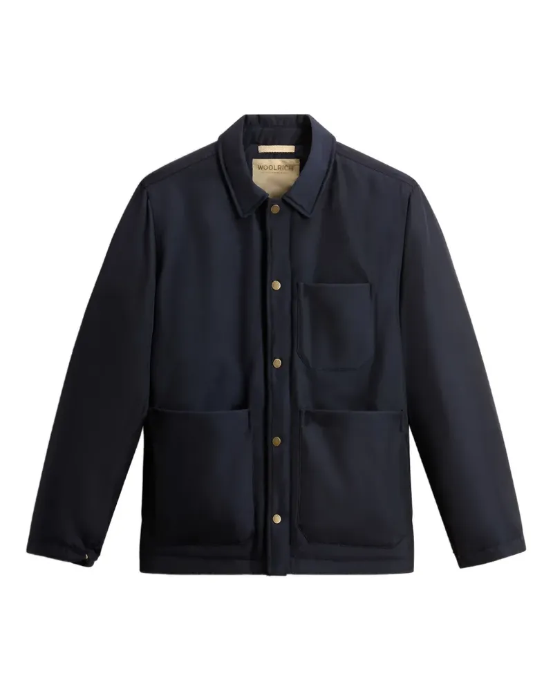 Woolrich Jacke mit aufgesetzter Tasche - Blau Blau