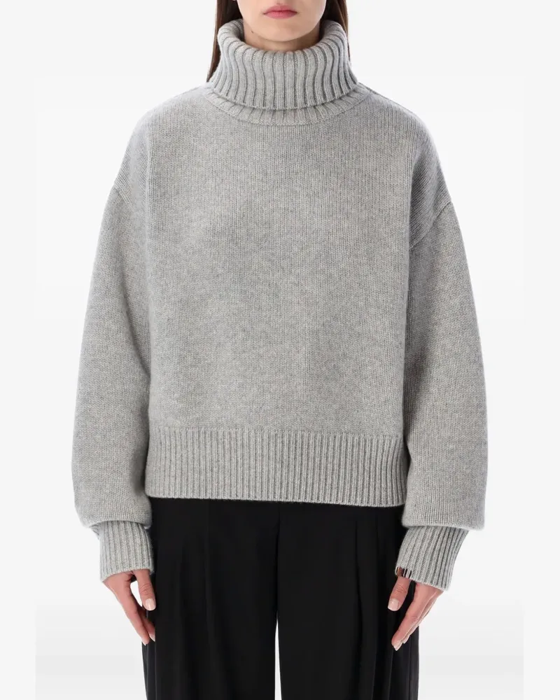 extreme cashmere Langärmeliger Rollkragenpullover - Grau Grau