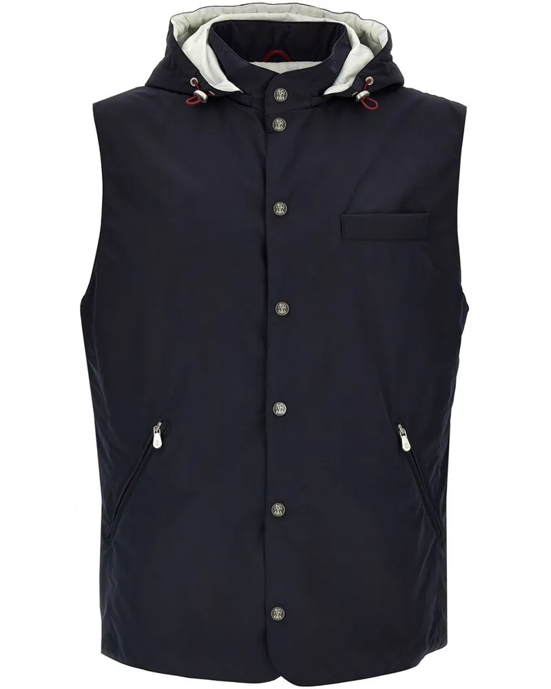 Brunello Cucinelli Wasserabweisende Weste - Blau Blau