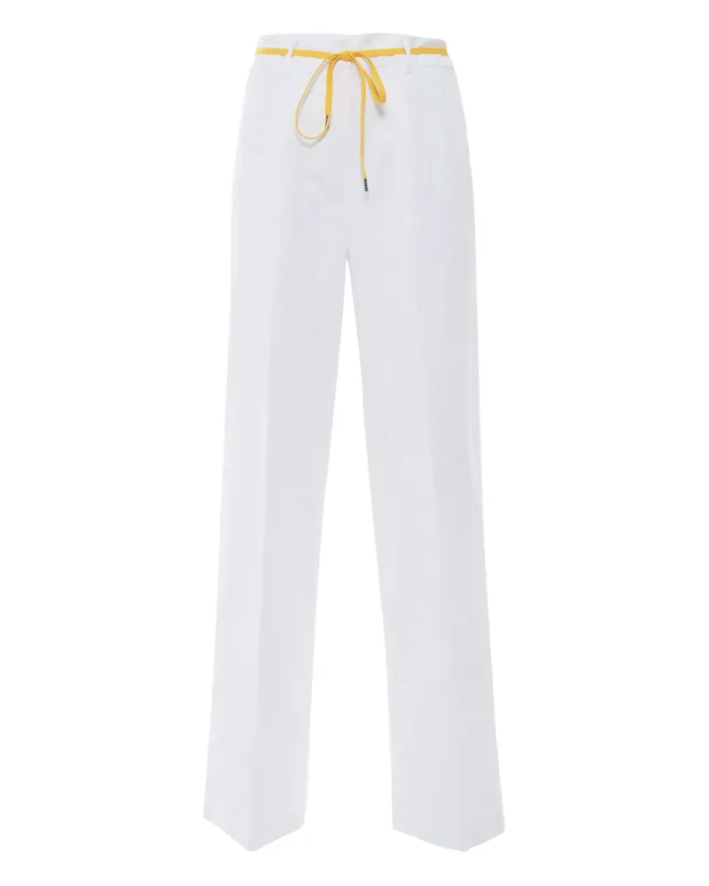 ASPESI Hose mit Schleifengürtel - Weiß Weiß