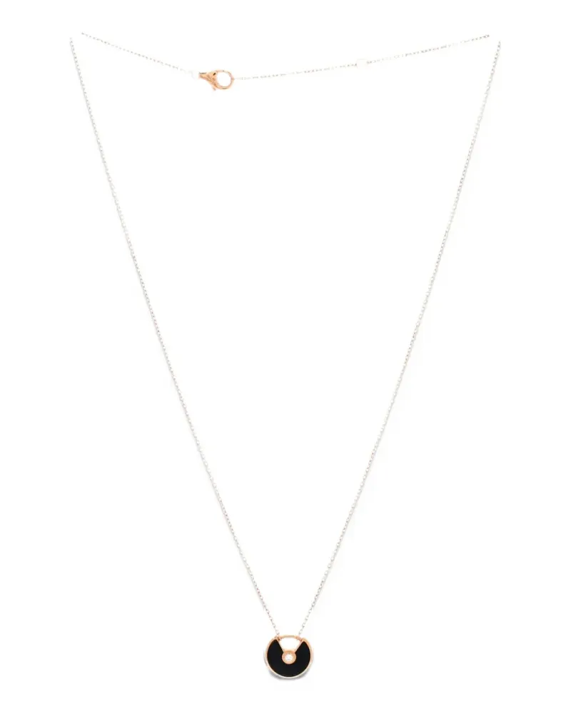 Cartier Amulette de  Pendant 18K Rose Gold with Onyx and Diamond XS necklace - Rosa Rosa