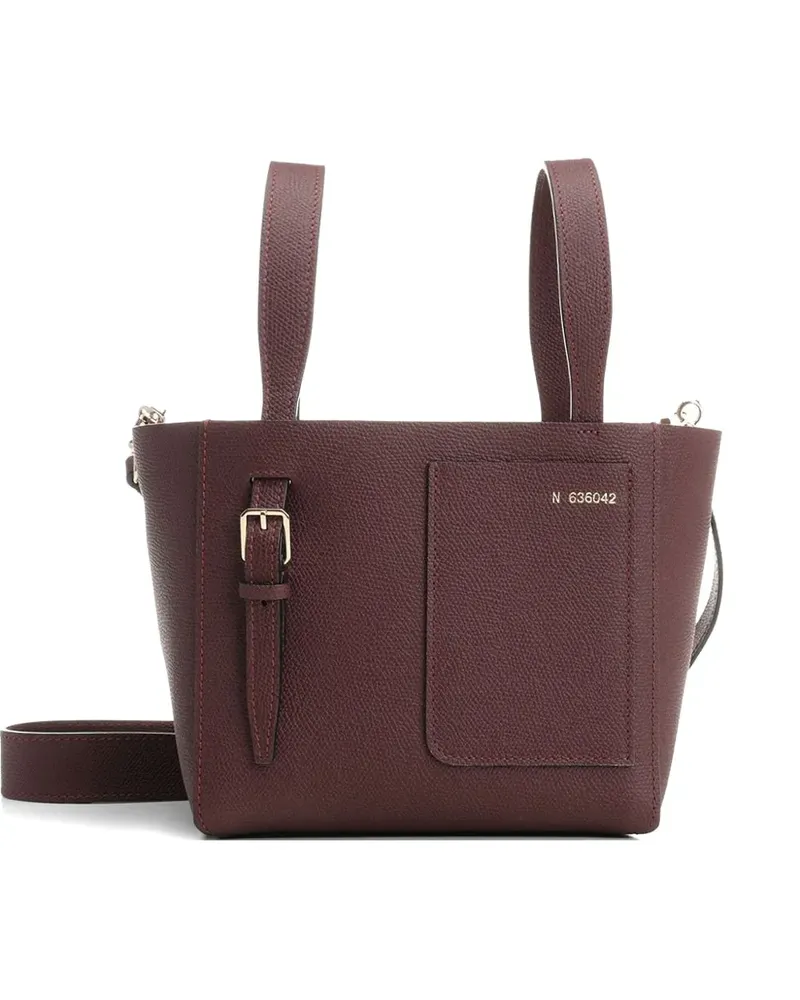 Valextra mini leather bucket bag - Rot Rot
