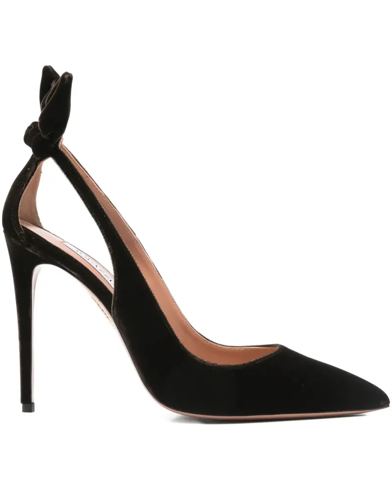 Aquazzura Pumps mit Schleife 120mm - Braun Braun