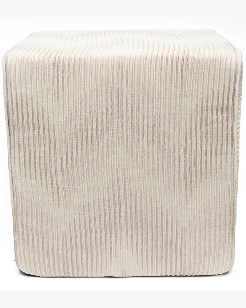 Missoni Home Hocker mit Zickzackmuster - Nude Nude