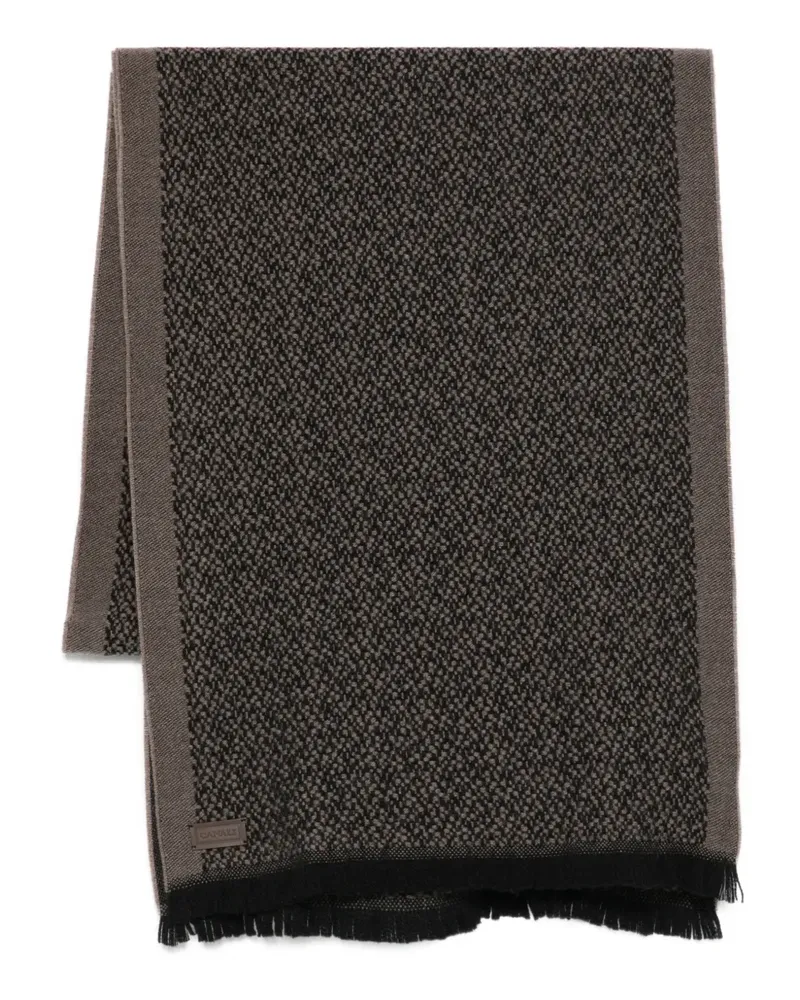 Canali fringed scarf - Braun Braun