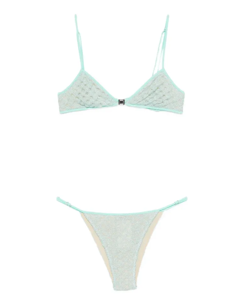 Missoni metallic-effect bikini - Blau Blau