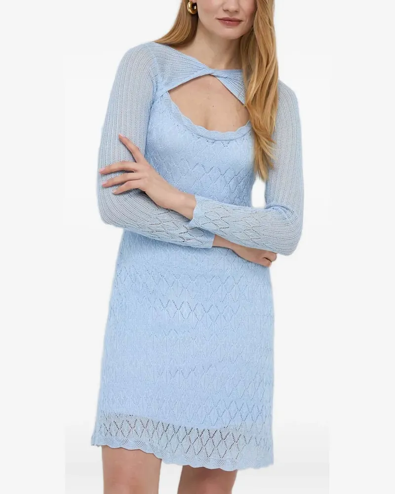 Guess Strickkleid mit Cut-Out - Blau Blau