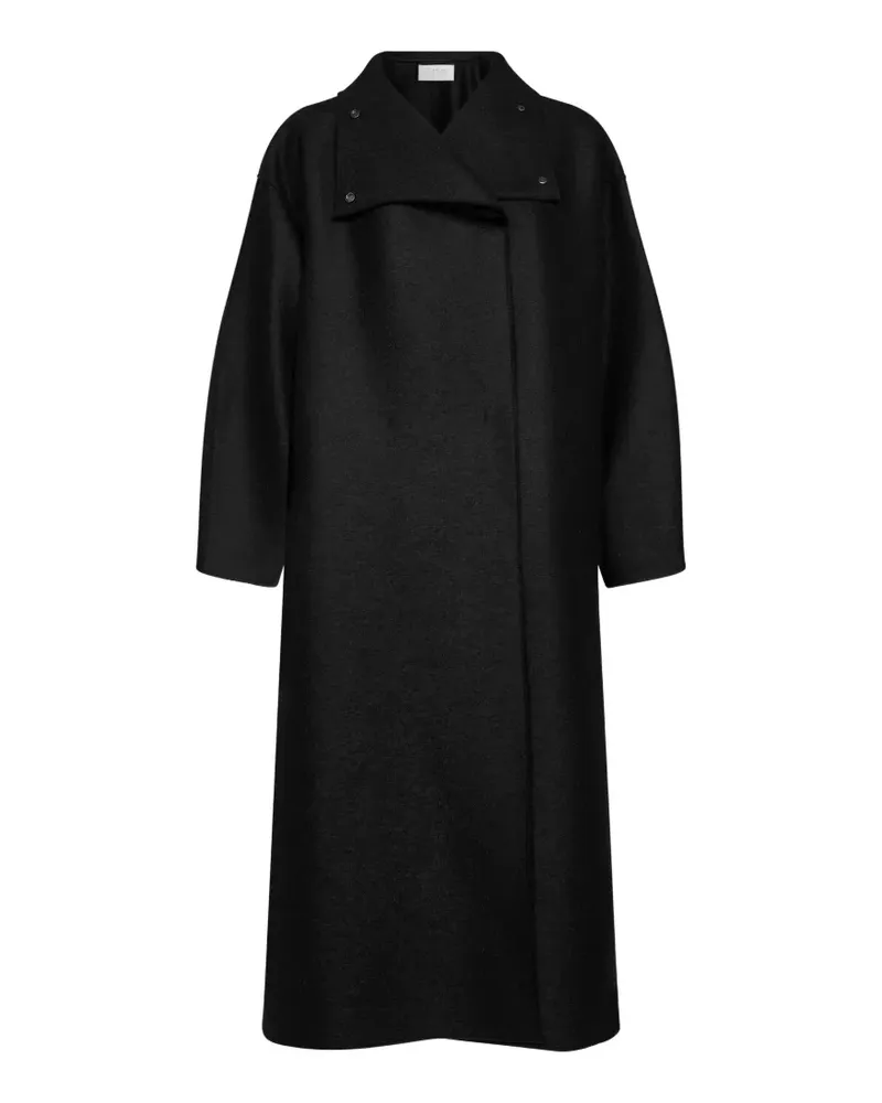 Harris Wharf London funnel-neck oversized coat - Schwarz Schwarz