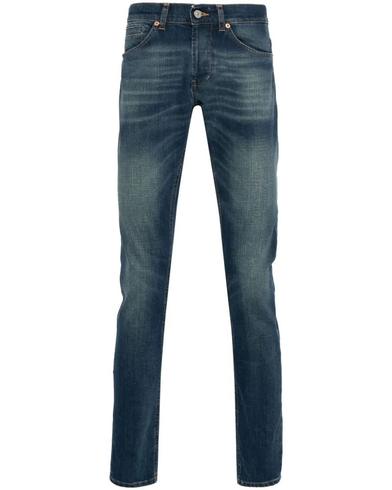 Dondup George Jeans mit Logo-Print - Blau Blau