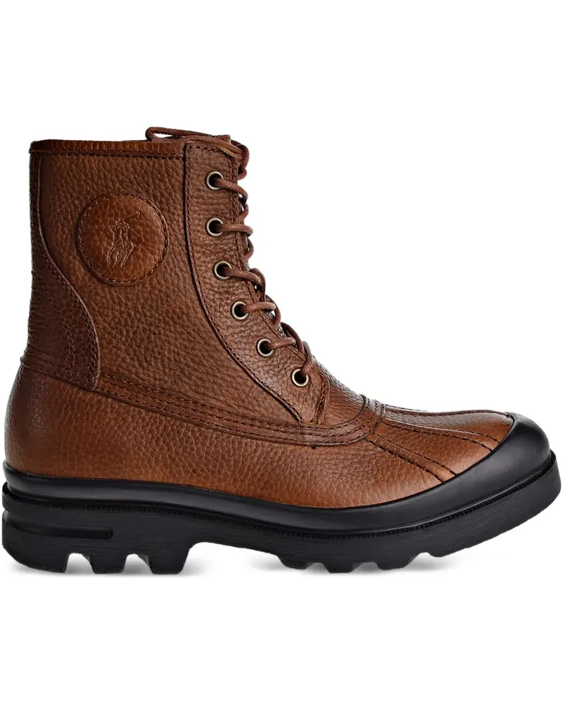 Ralph Lauren Schnürstiefel aus Leder - Braun Braun