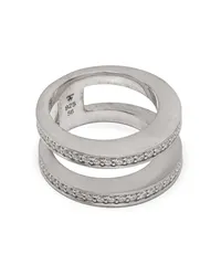 Tom Wood Vault Double Ring mit Zirkonia Silber