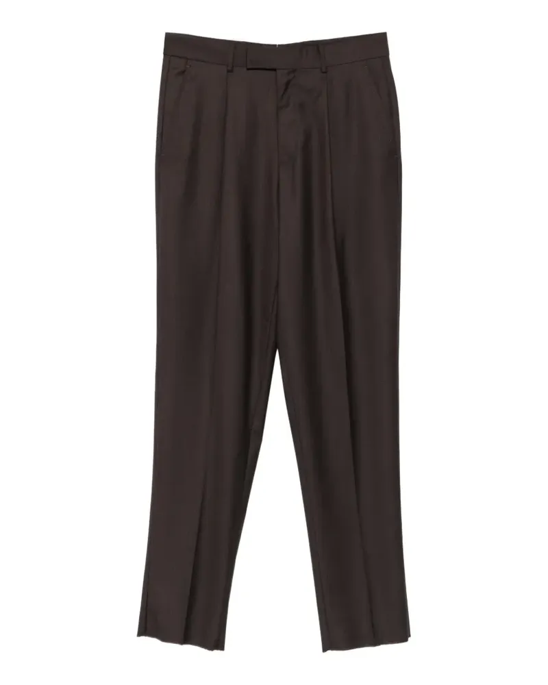 Ermenegildo Zegna Straight-Leg-Hose mit Falten - Braun Braun