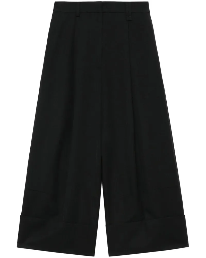 Simone Rocha Cropped-Hose mit weitem Bein Schwarz