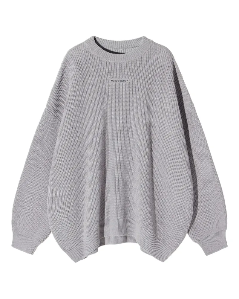 MONOCHROME Gerippter Pullover - Grau Grau