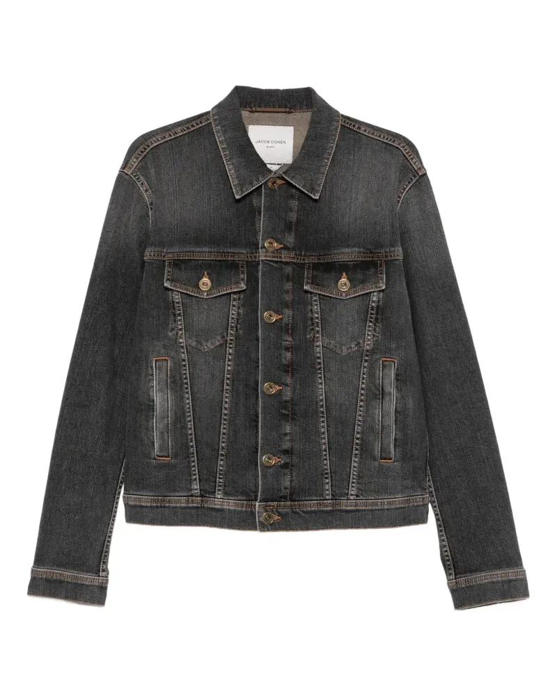 Jacob Cohën faded-effect denim jacket - Grau Grau
