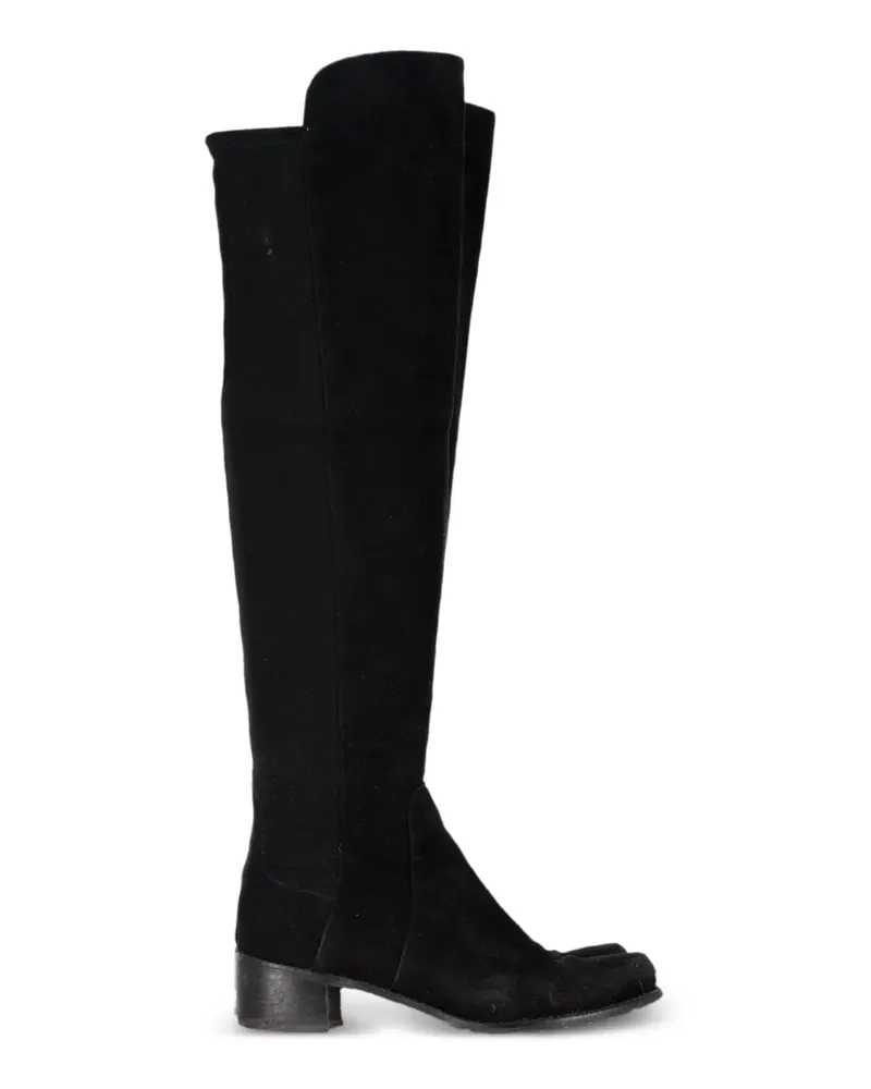 Stuart Weitzman 5050 Stiefeletten aus Wildleder - Schwarz Schwarz