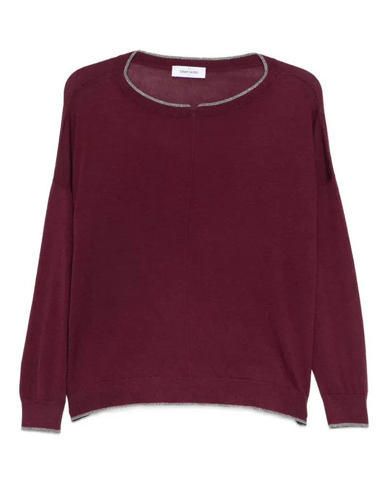 Gran Sasso Tanktop mit Kontrastborte - Violett Violett