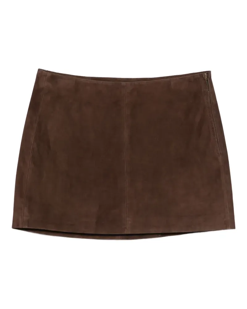 Arma Melody leather mini skirt - Braun Braun