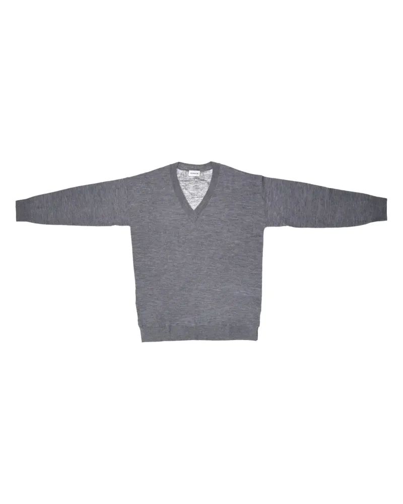 P.A.R.O.S.H. P.A.R.O H. Linfa Oberteil mit V-Ausschnitt - Grau Grau