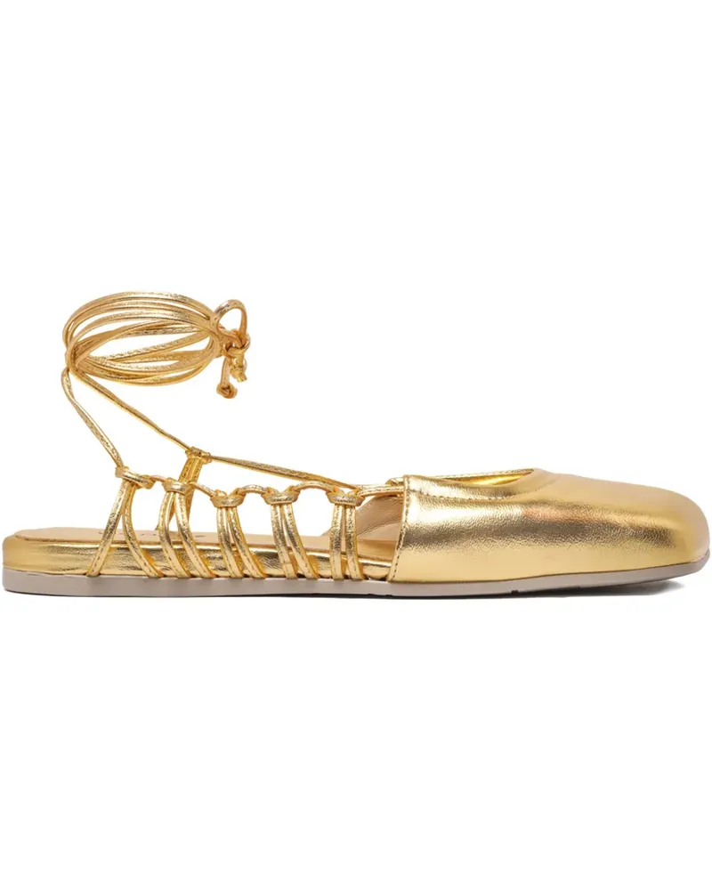 Vic Matié Ballerinas aus Leder - Gold Gold