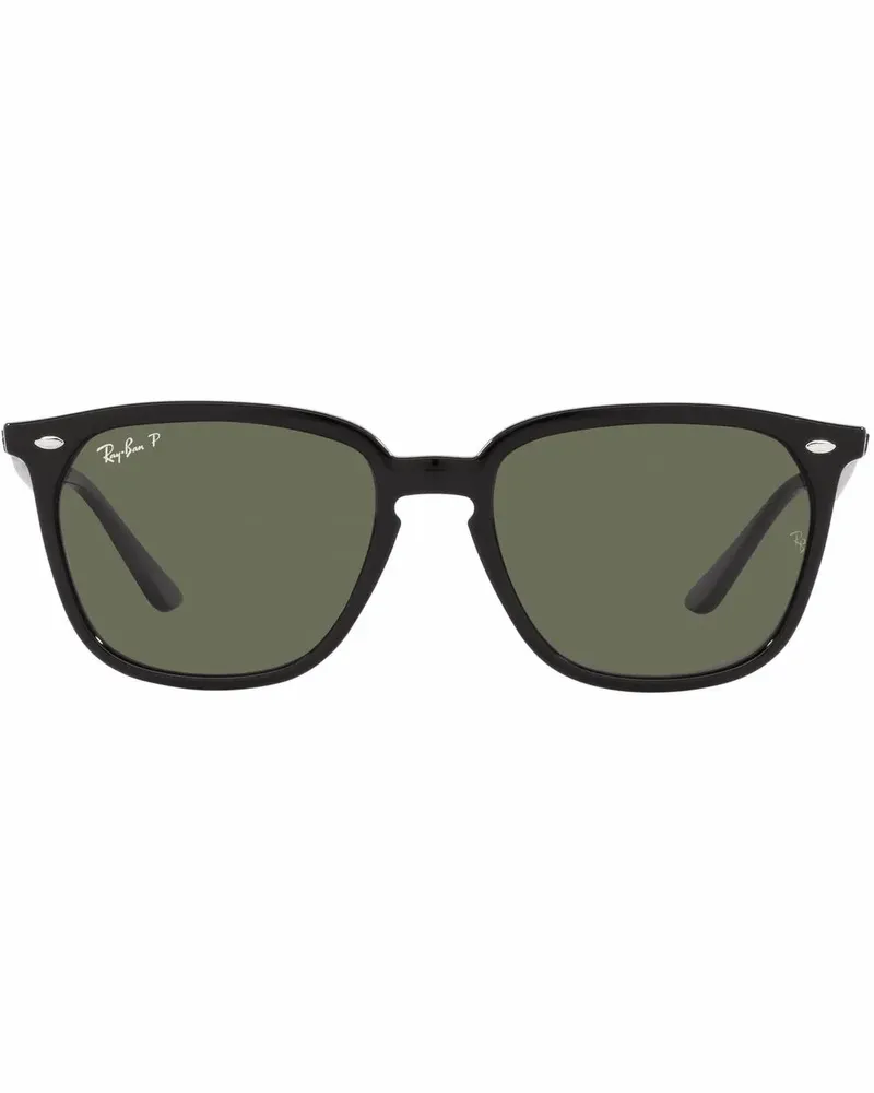 Ray Ban Eckige Sonnenbrille - Schwarz Schwarz