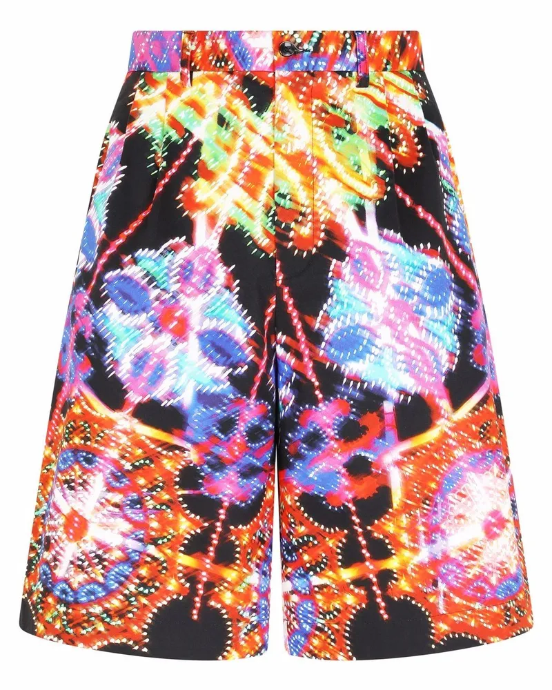 Dolce & Gabbana Shorts mit Print - Schwarz Schwarz