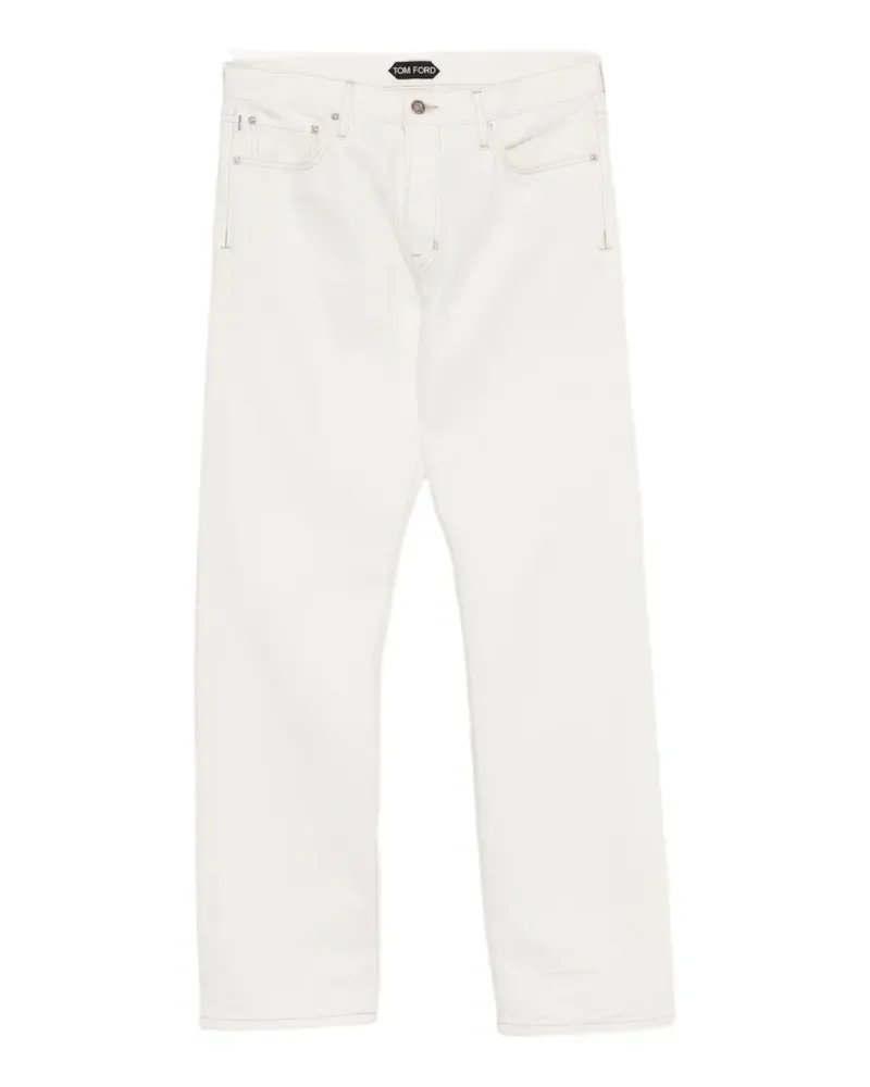 Tom Ford coupe droite cotswold stone 50's jeans - Weiß Weiß