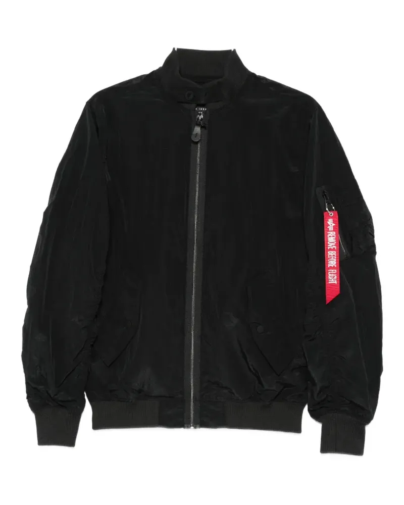 Alpha Industries zip-up jacket - Schwarz Schwarz