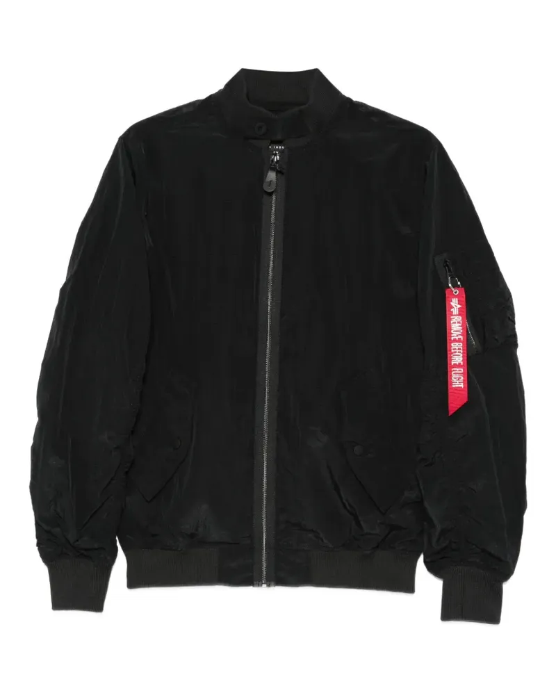 Alpha Industries zip-up jacket - Schwarz Schwarz