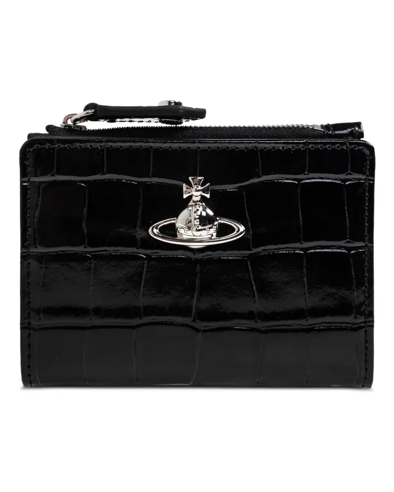 Vivienne Westwood embossed logo wallet - Schwarz Schwarz