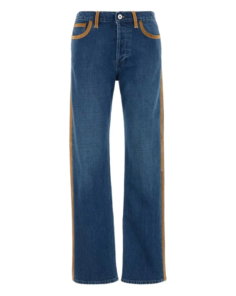 Miu Miu Jeans mit Kontrastnähten - Blau Blau