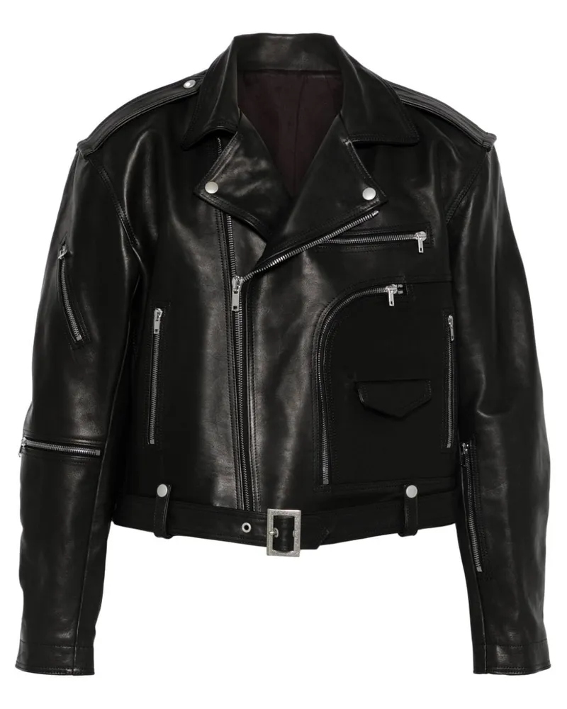 Rick Owens Jumbo Bauhaus Stoges Jacke - Schwarz Schwarz