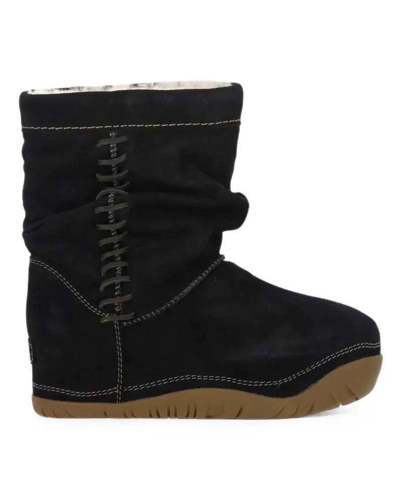 UGG Schnürstiefel aus Wildleder - Schwarz Schwarz