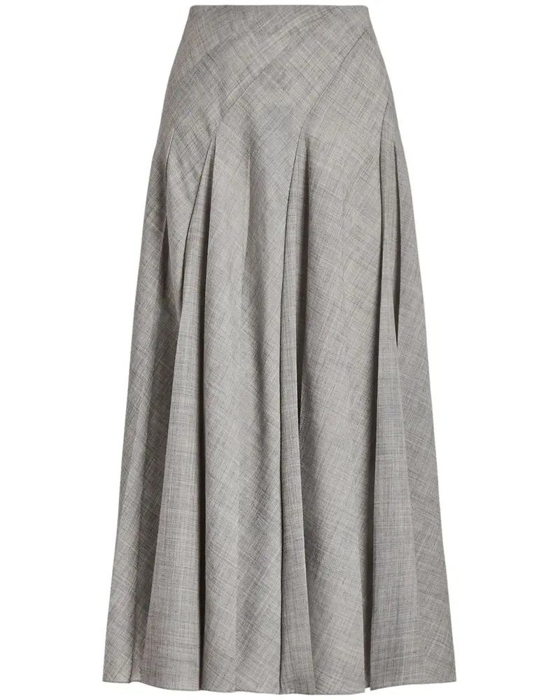 Ralph Lauren Harleigh Faltenrock - Grau Grau