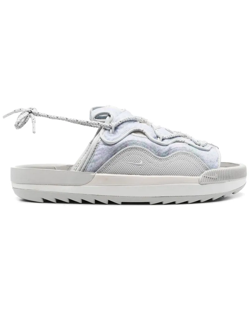 Nike Pantoletten mit Schnürdetail - Grau Grau