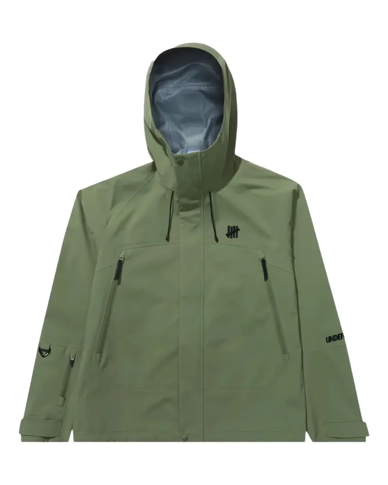 Undefeated Kapuzenjacke mit Reißverschlusstaschen - Grün Grün