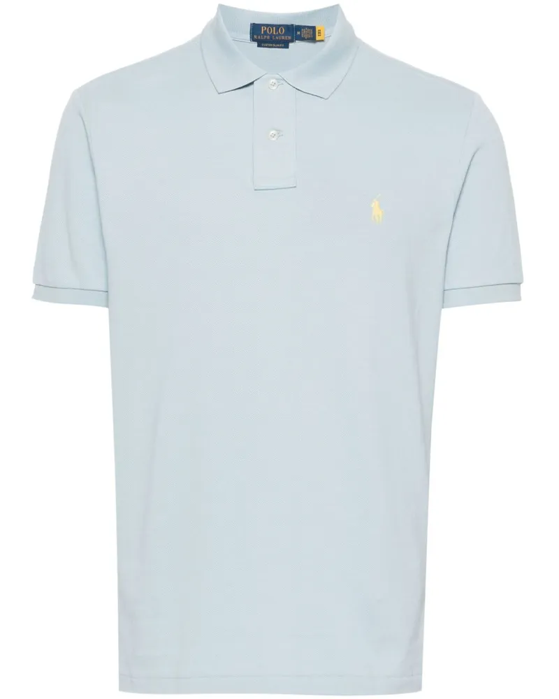 Ralph Lauren Poloshirt mit Polo Pony-Stickerei - Blau Blau