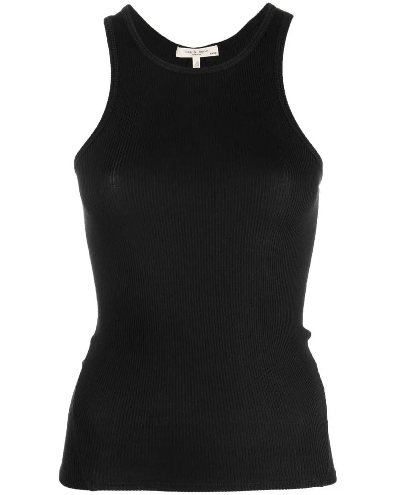 Rag & Bone Geripptes Tanktop - Schwarz Schwarz