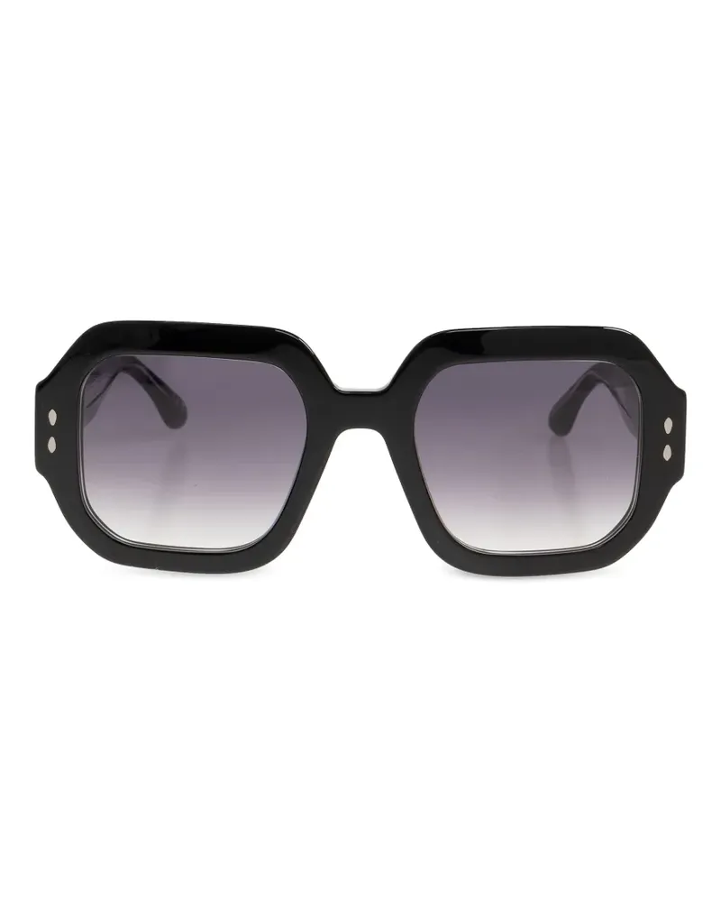 Isabel Marant studded geometric-frame sunglasses - Schwarz Schwarz