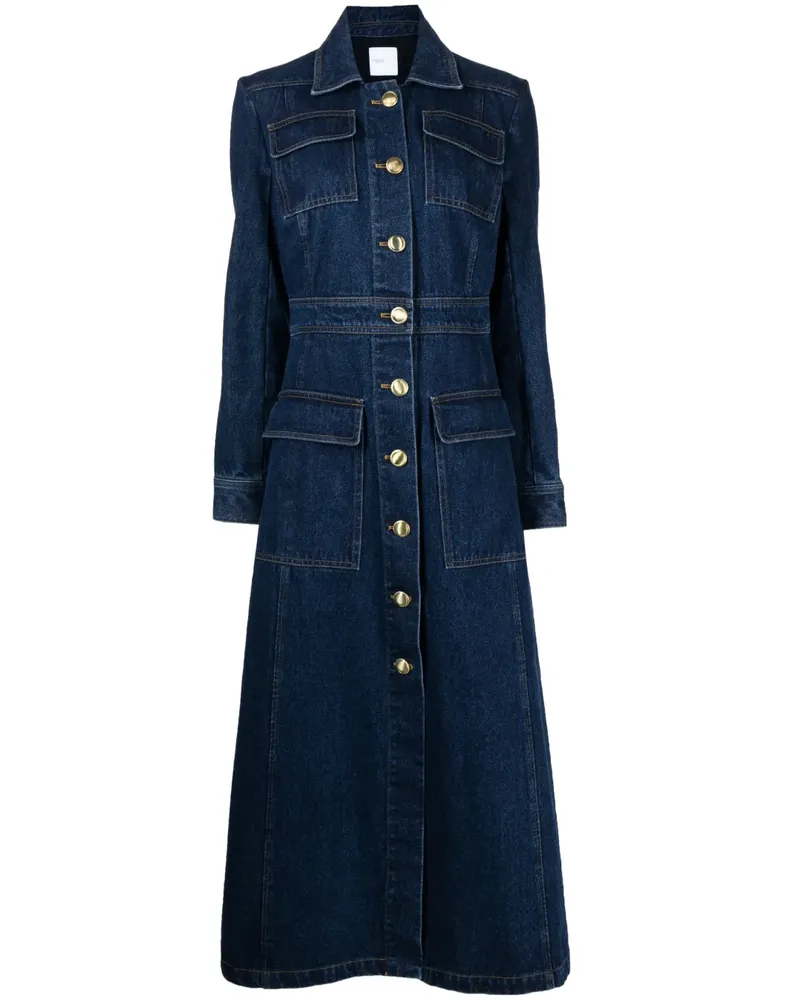 Rosetta Getty Langer Jeansmantel - Blau Blau