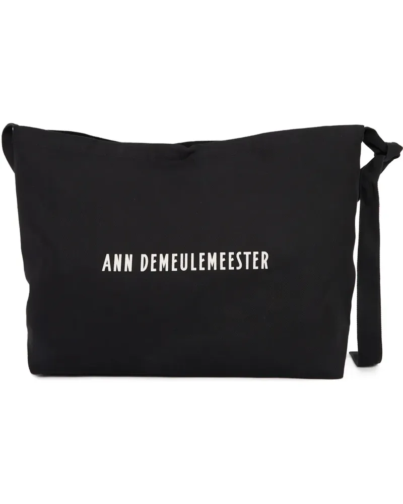 Ann Demeulemeester Mittelgroße Schultertasche - Schwarz Schwarz