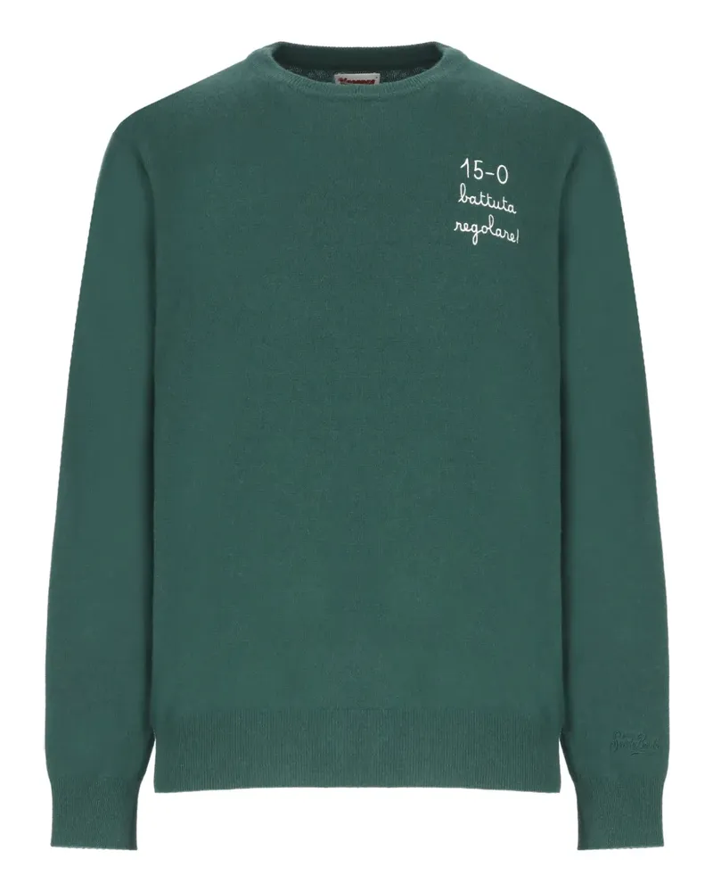 MC2 Saint Barth embroidery crew-neck sweater - Grün Grün