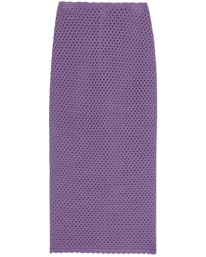 Dolce & Gabbana Gehäkelter Midirock - Violett Violett