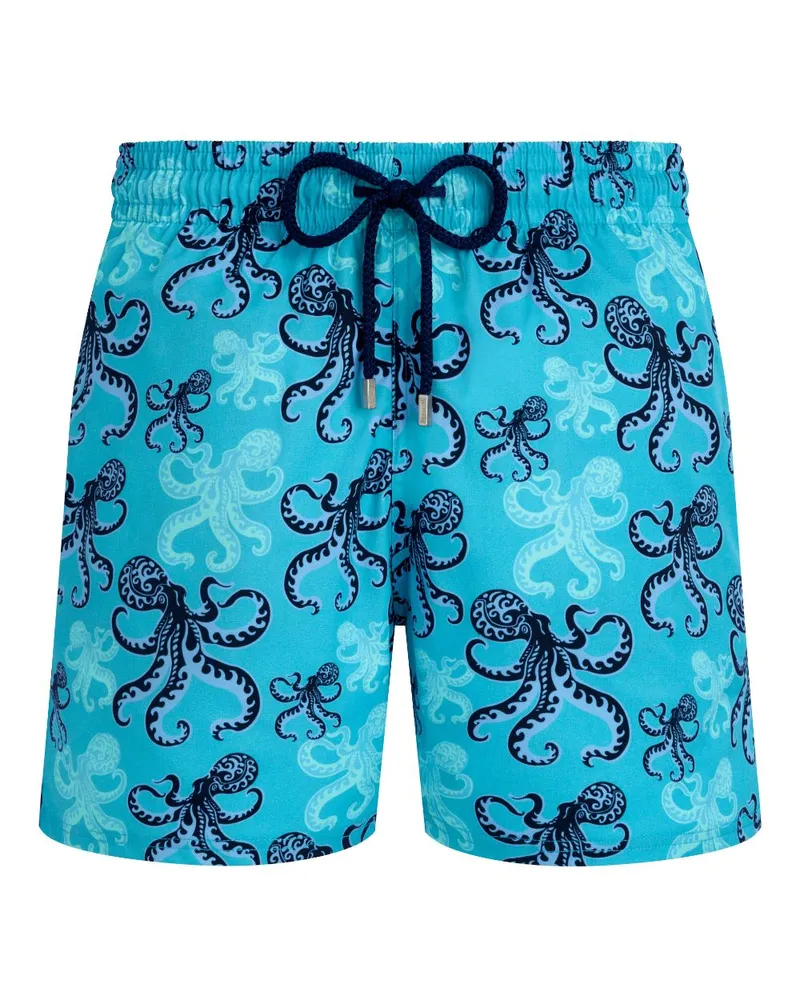 Vilebrequin Badeshorts mit Oktopus-Print - 389 BORA BORA/BLUE 389