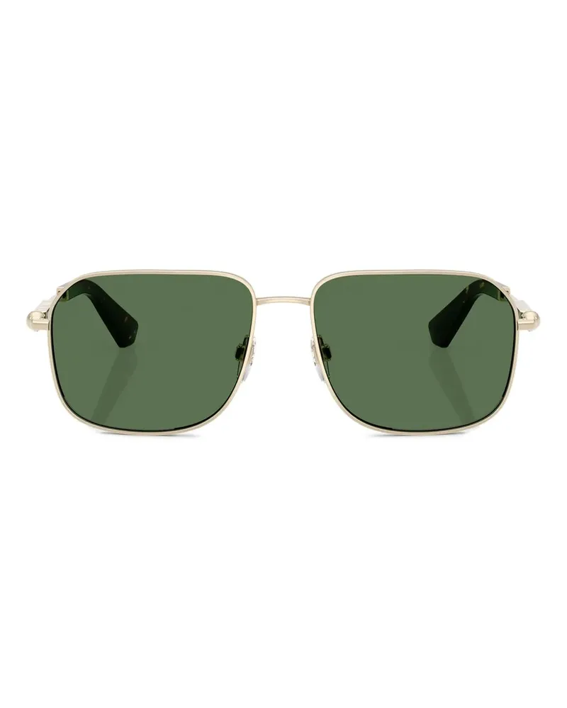 Burberry Sonnenbrille mit eckigem Gestell - Gold Gold