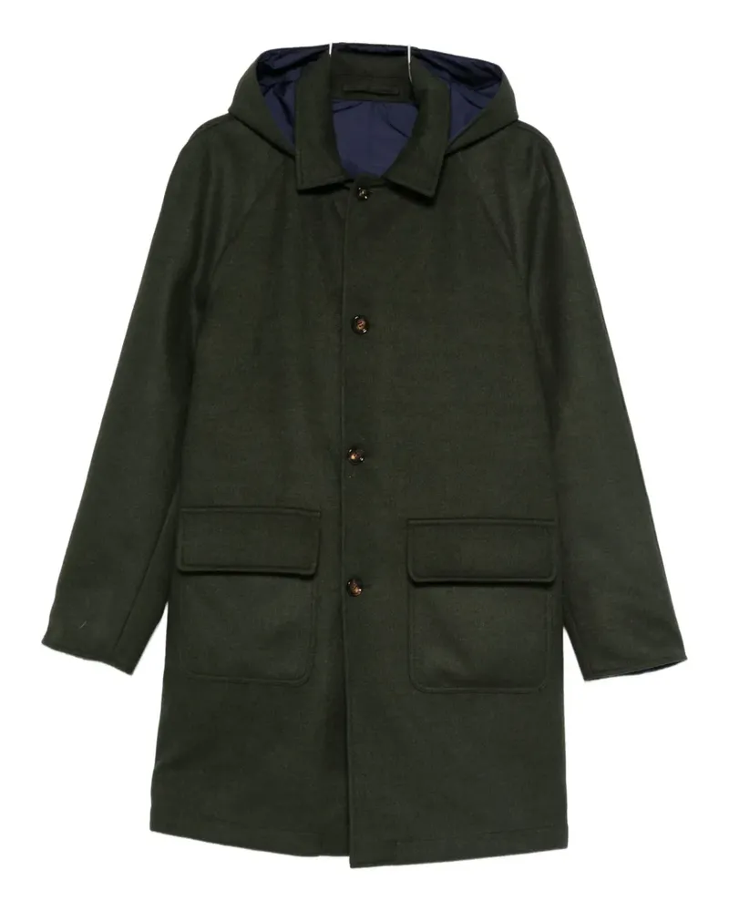 KIRED Kapuzenmantel mit Pattentaschen - Grün Grün