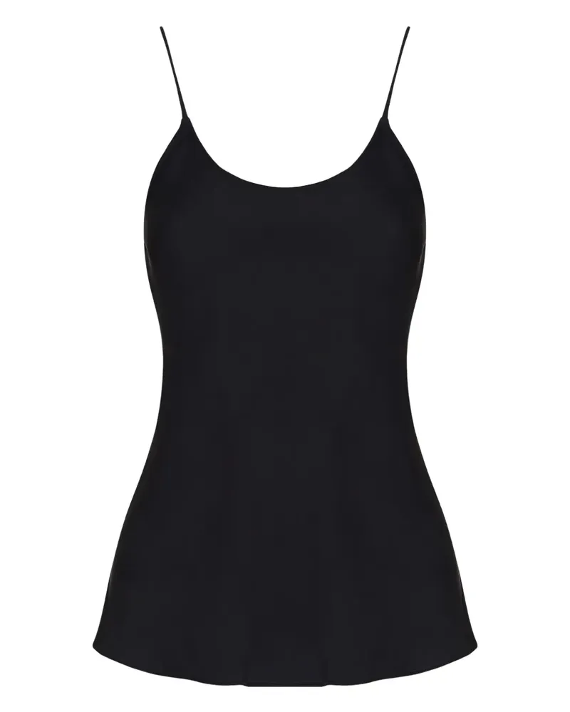 Giorgio Armani Top mit Spaghettiträgern - Schwarz Schwarz
