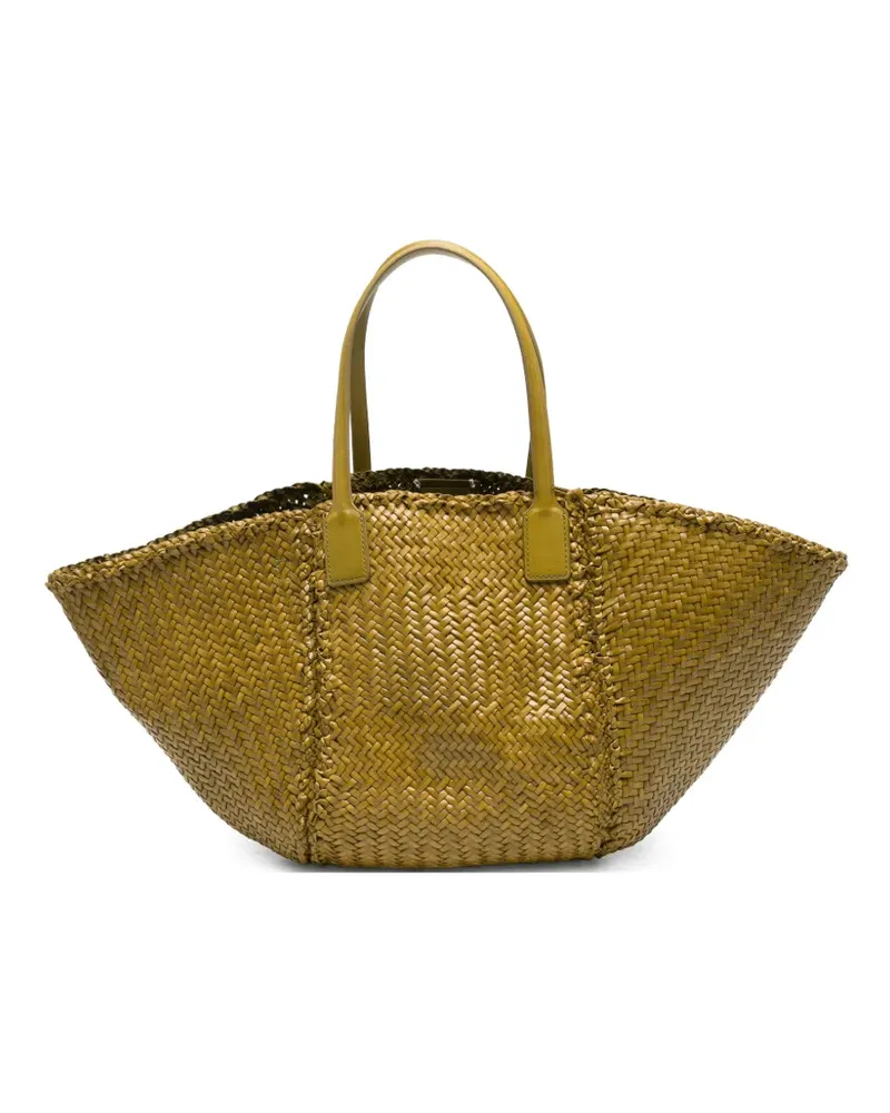 Dragon Diffusion Teresa woven-leather tote bag - Grün Grün