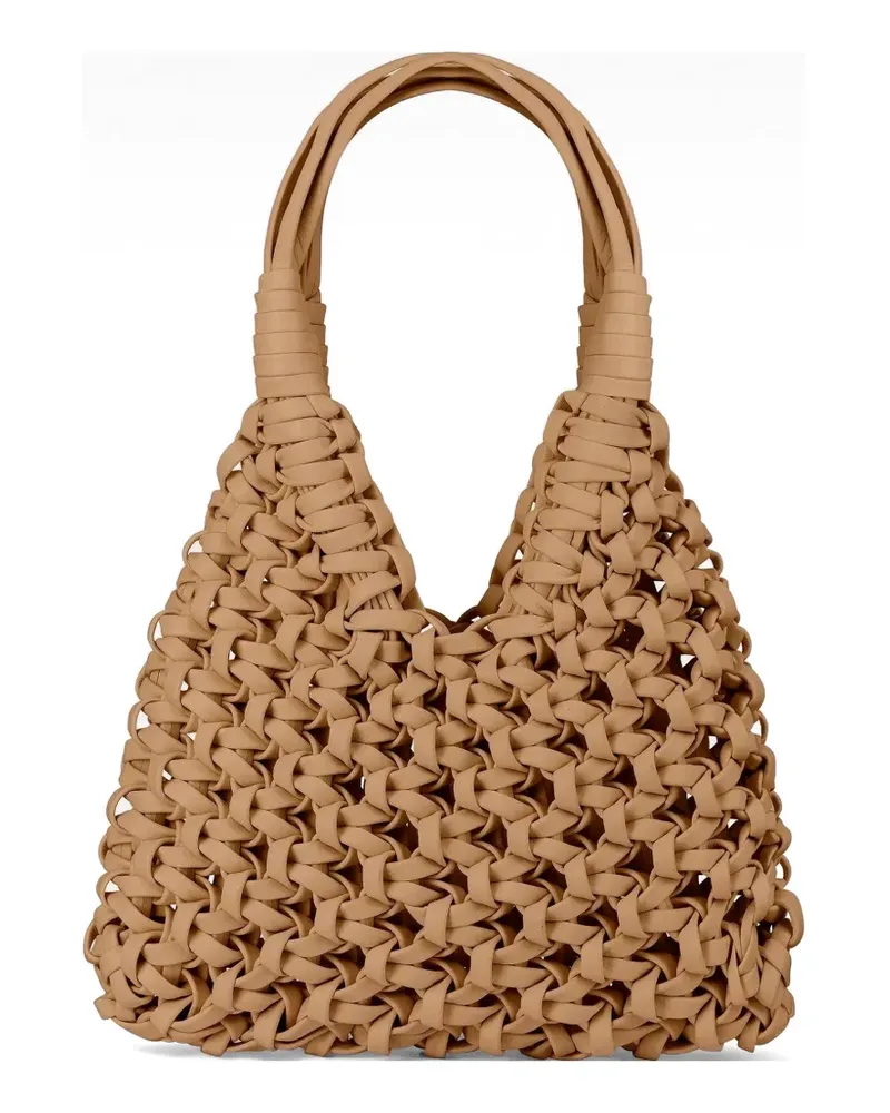 HIBOURAMA Vannifique woven-construction tote bag - Nude Nude